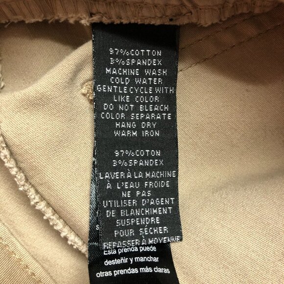 Beige Wax Jean Stretch Cargo Skinny Jeans Size 5 - Picture 8 of 11